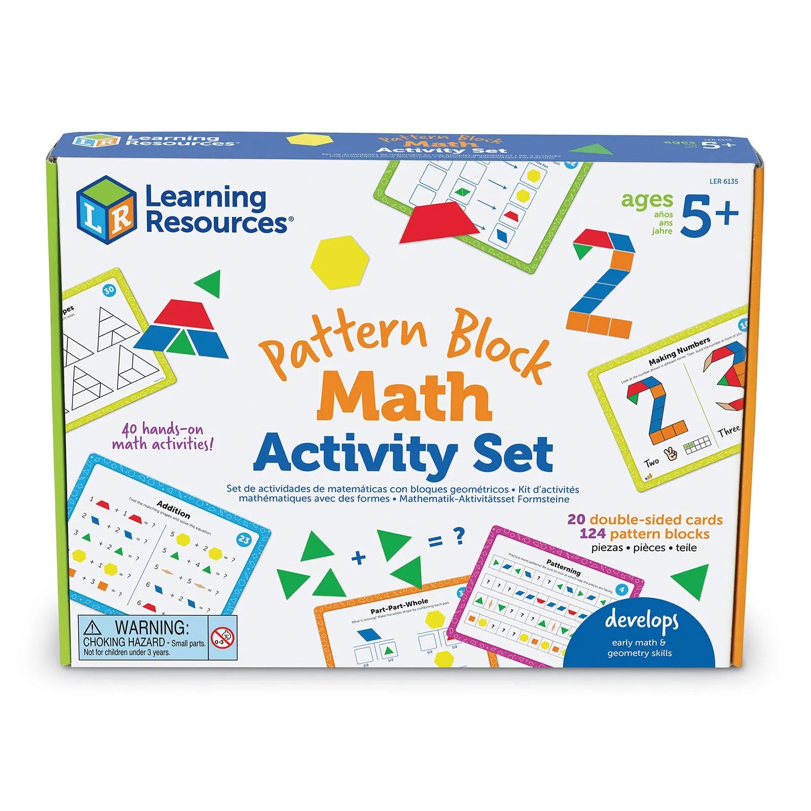 Learning Resources Pattern Block Math Activity Set - ebebek - Black Friday