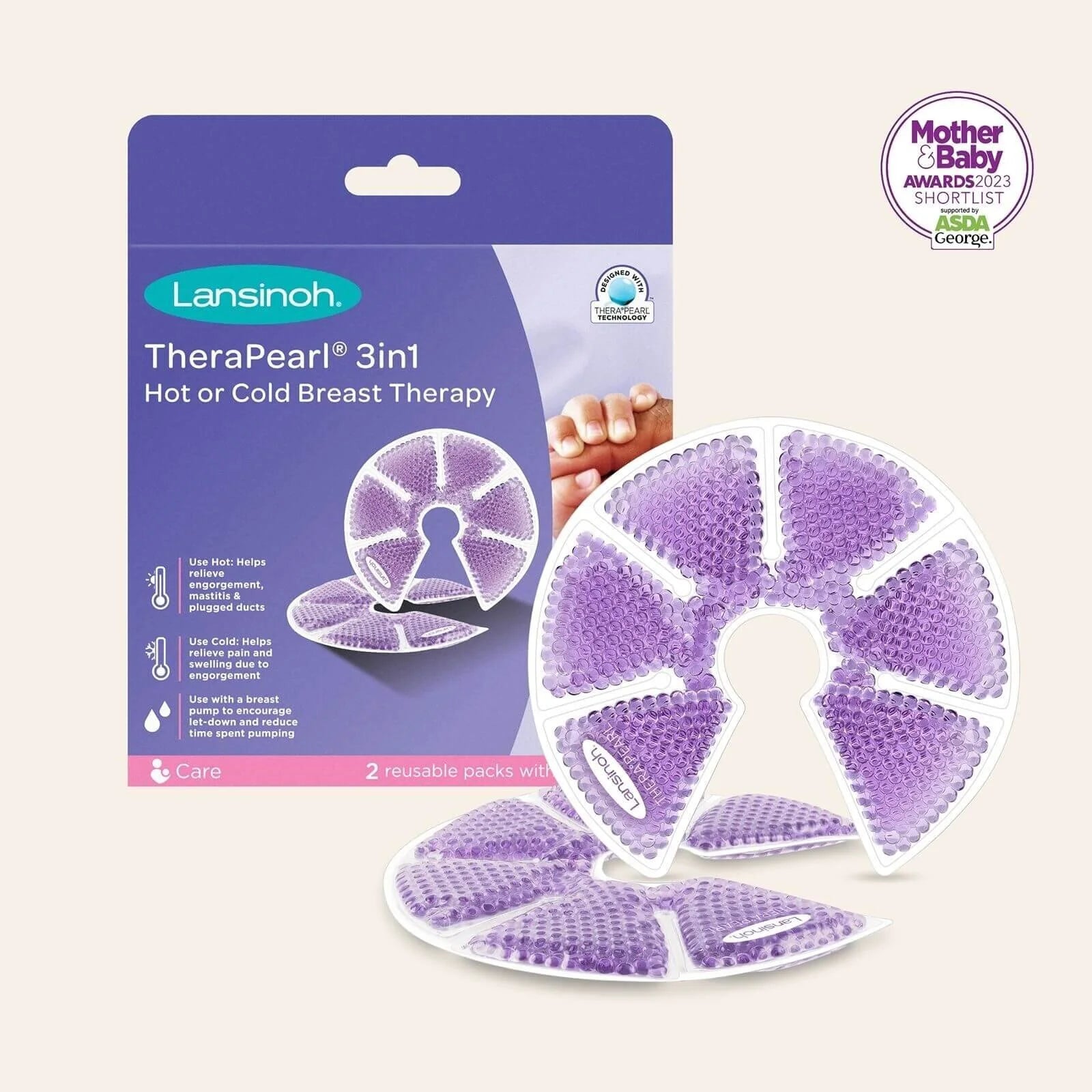 Lansinoh TheraPearl 3 - in - 1 Breast Therapy Pads 2 pcs - ebebek - Black Friday