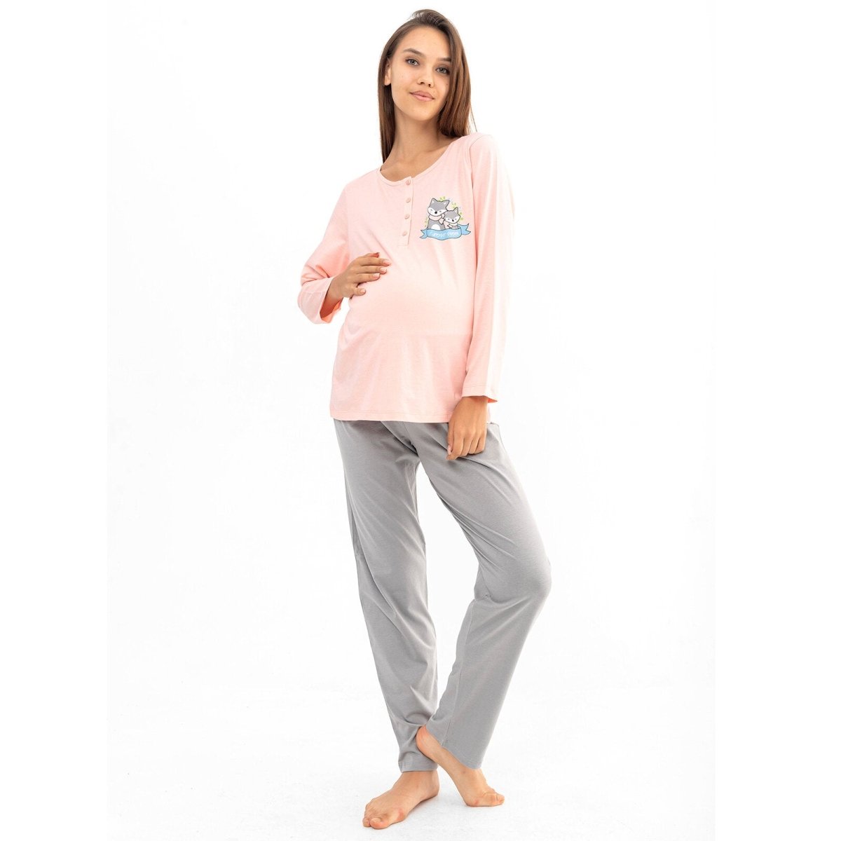 baby mom Pyjama Set - Light Pink - ebebek - Black Friday
