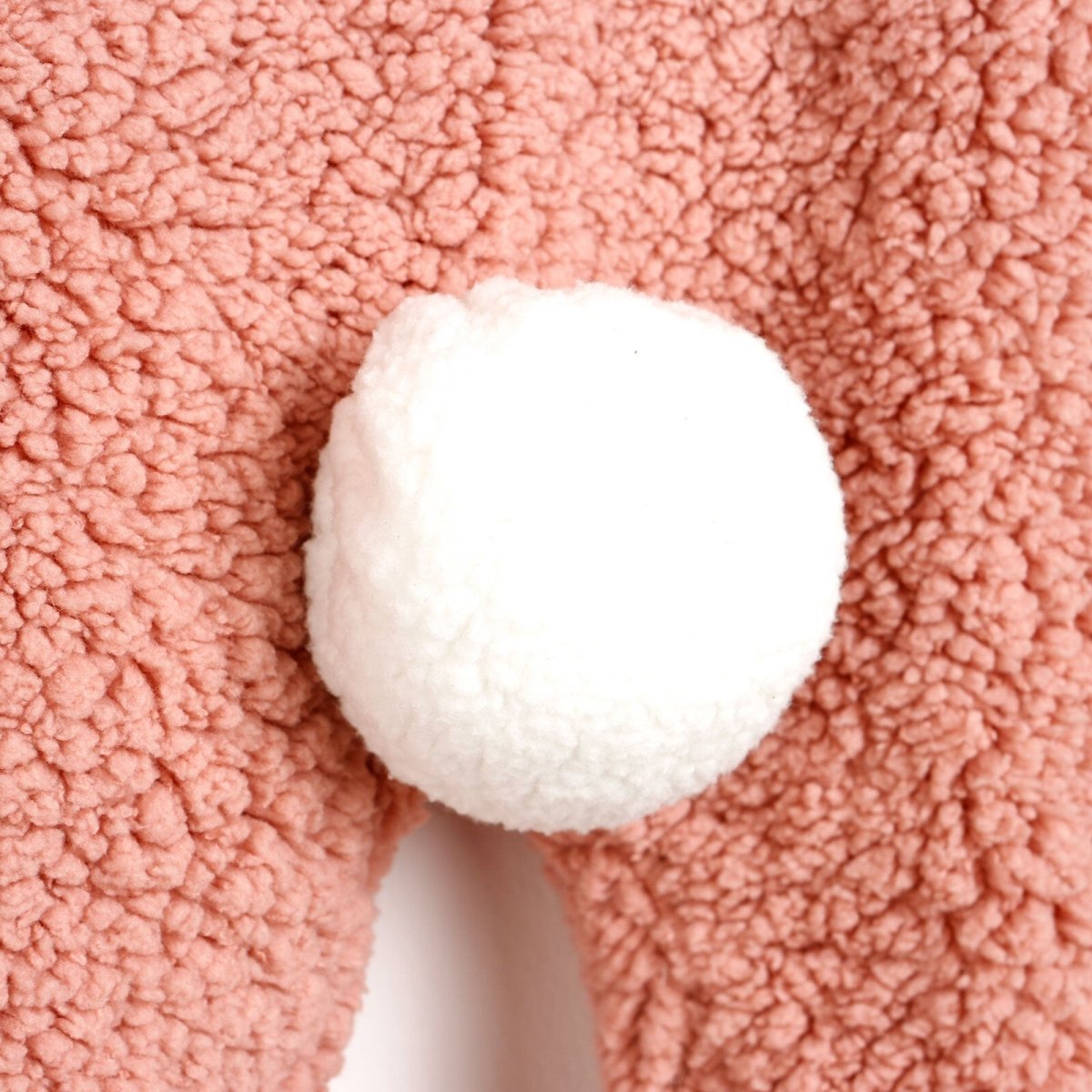 Midimod Newborn Rabbit Ear Welsoft Footed Jumpsuit - Light Rose - ebebek - Black Friday