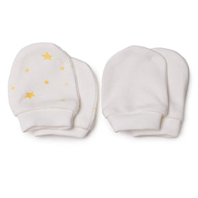Baby Boy Mittens / Gloves - Ecru Printed Ecru Printed - ebebek