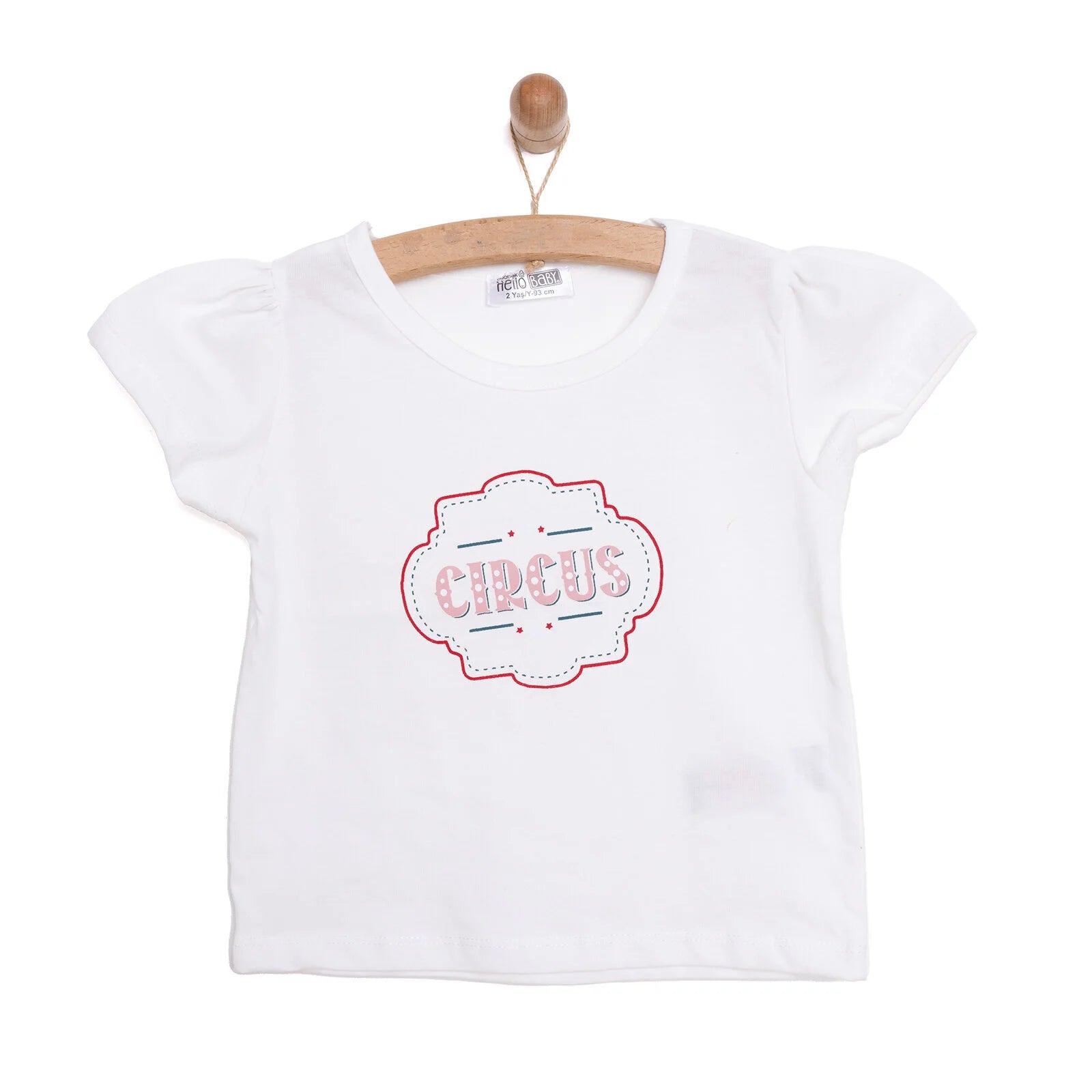 HelloBaby Basic Printed Tshirt - Ecru - HelloBaby - ebebek