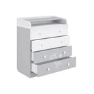 Shefa Kids 800 Teddy Changing Dresser - Grey/White - ebebek - Black Friday