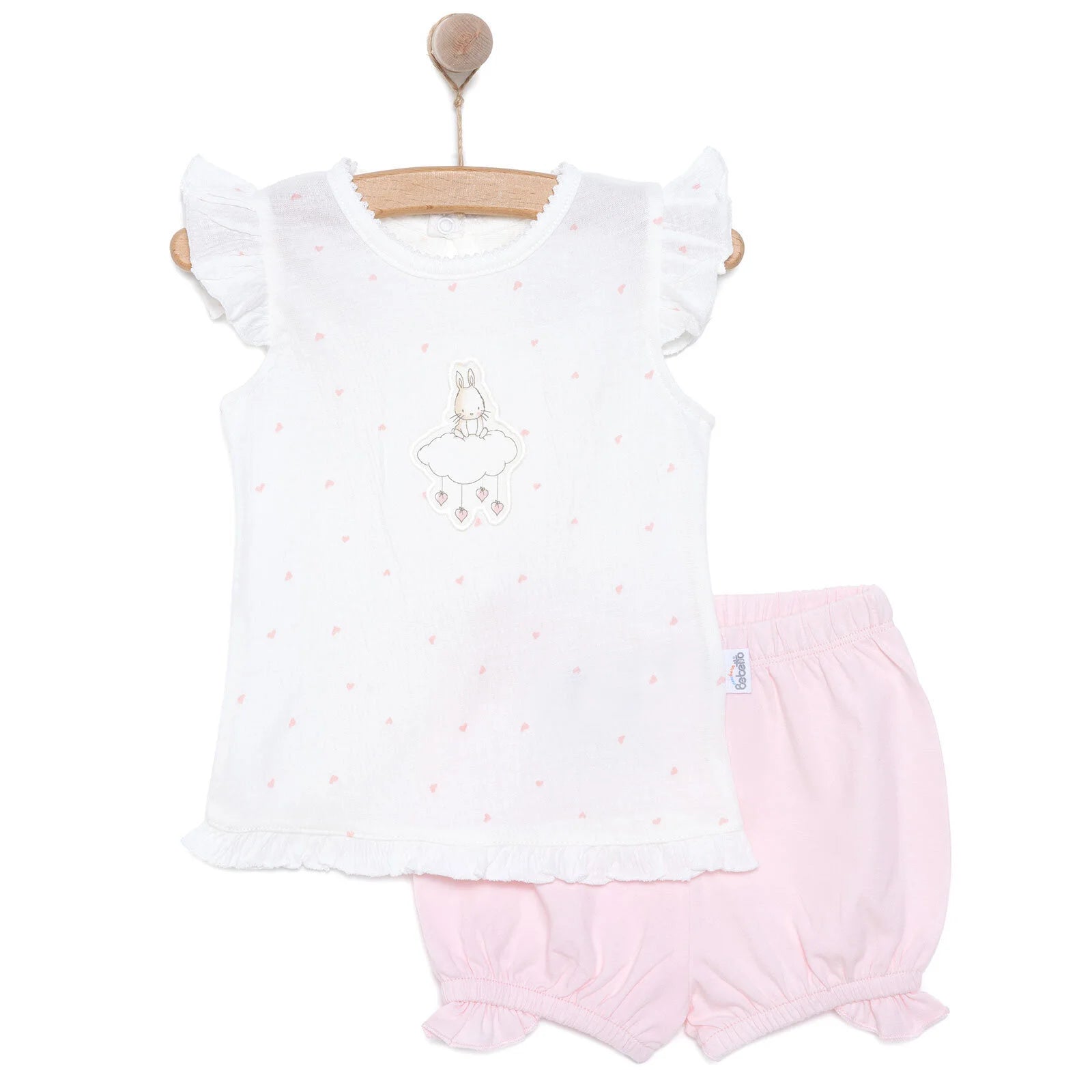 Bebetto Newborn Mini Heart Tshirt - Short - Pink - ebebek - Black Friday