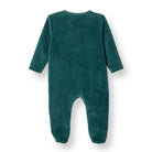 HelloBaby My First Christmas Newborn Unisex Velvet Footed Jumpsuit - Green - ebebek - Black Friday