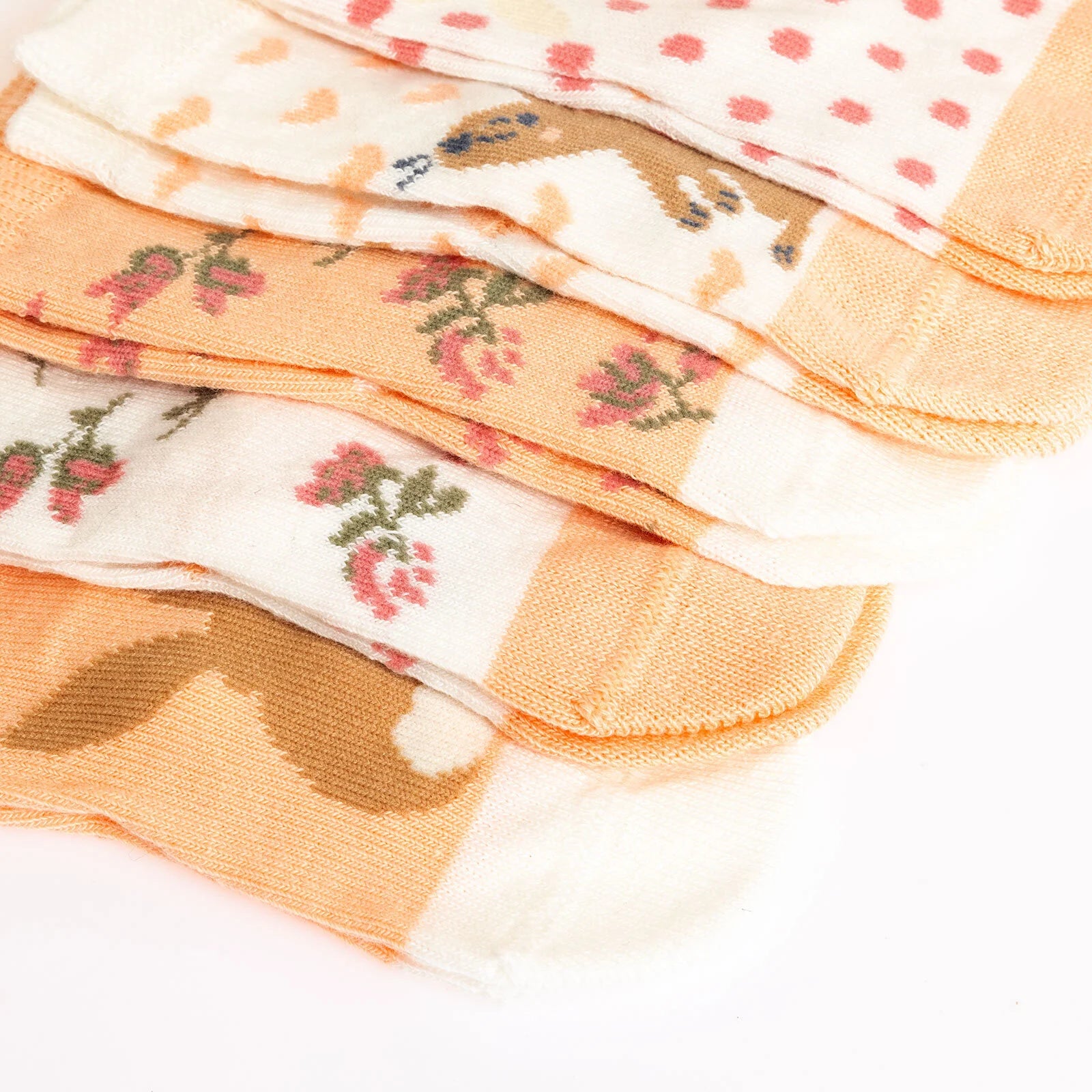 Be Cool Baby Girl Pack of 5 Socks - Salmon - ebebek - Black Friday