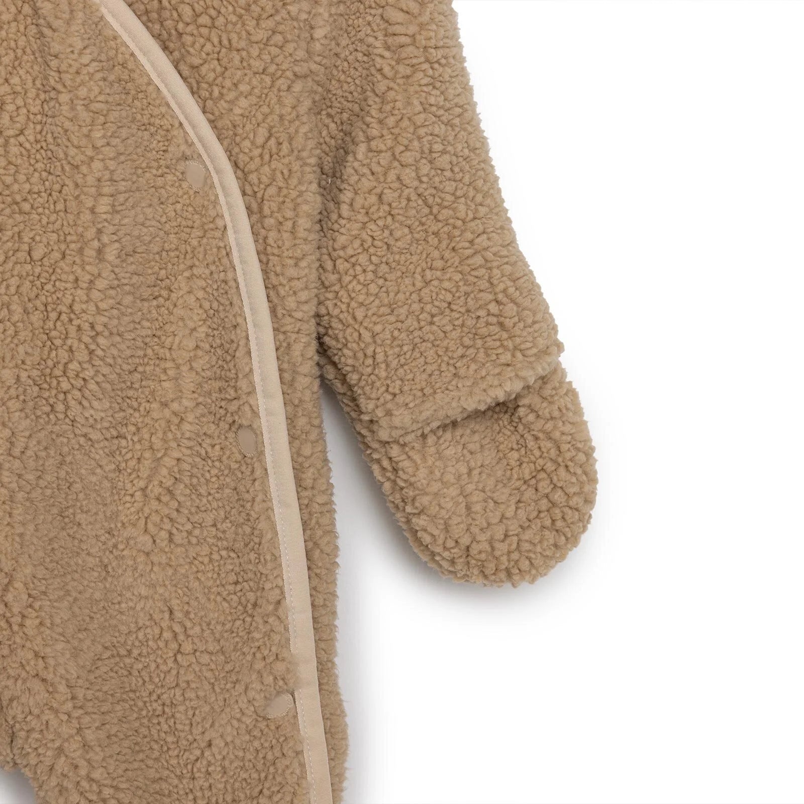 Midimod Newborn Unisex Welsoft Footed Jumpsuit - Light Brown - ebebek - Black Friday