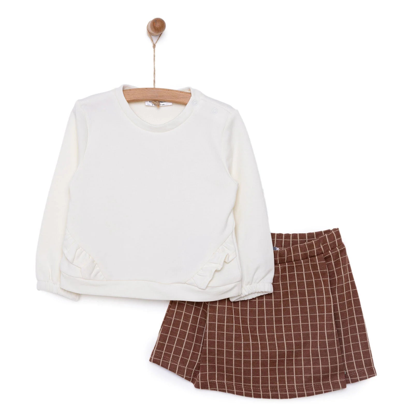 HelloBaby Basic Girl Blouse - Skirt - Ecru - ebebek - Black Friday