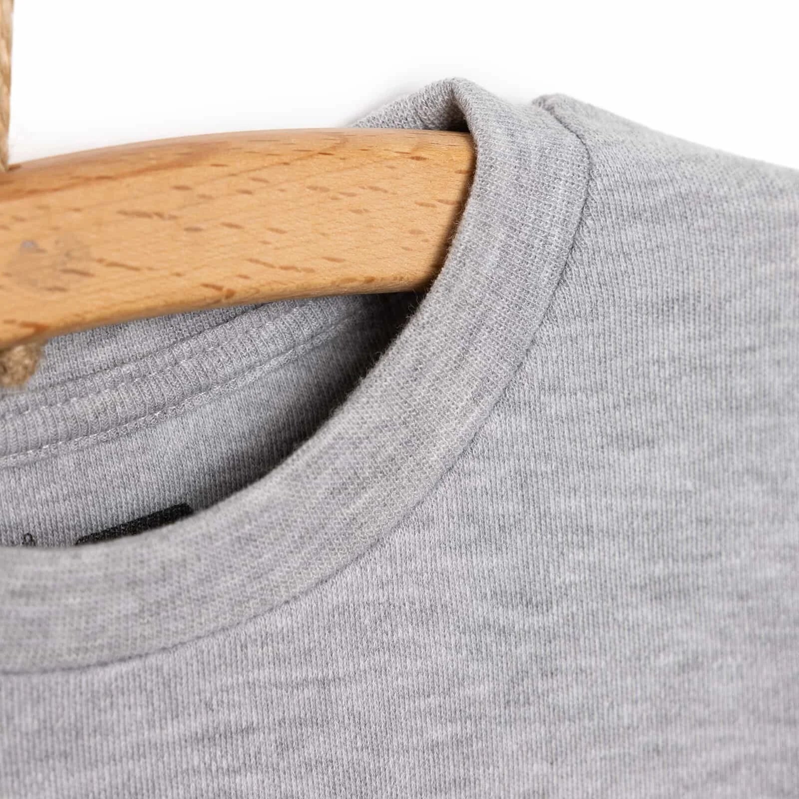 HelloBaby Basic Unisex Long Sleeve T-shirt - White - Grey Melange - ebebek - Black Friday