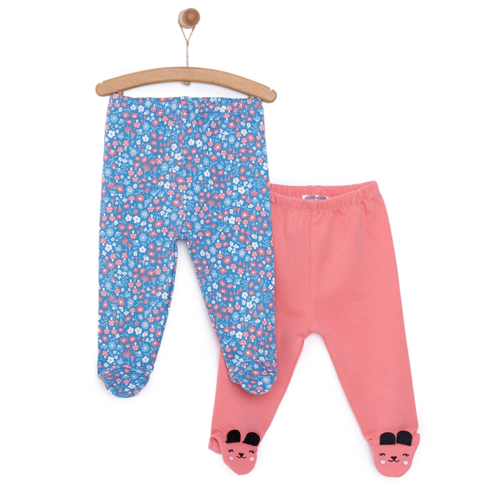 HelloBaby Newborn Baby Girl Embroidered Fooed Bottom - Pink - ebebek - Black Friday