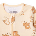 HelloBaby Newborn Footed Jumpsuit - Beige Printed - ebebek - Black Friday