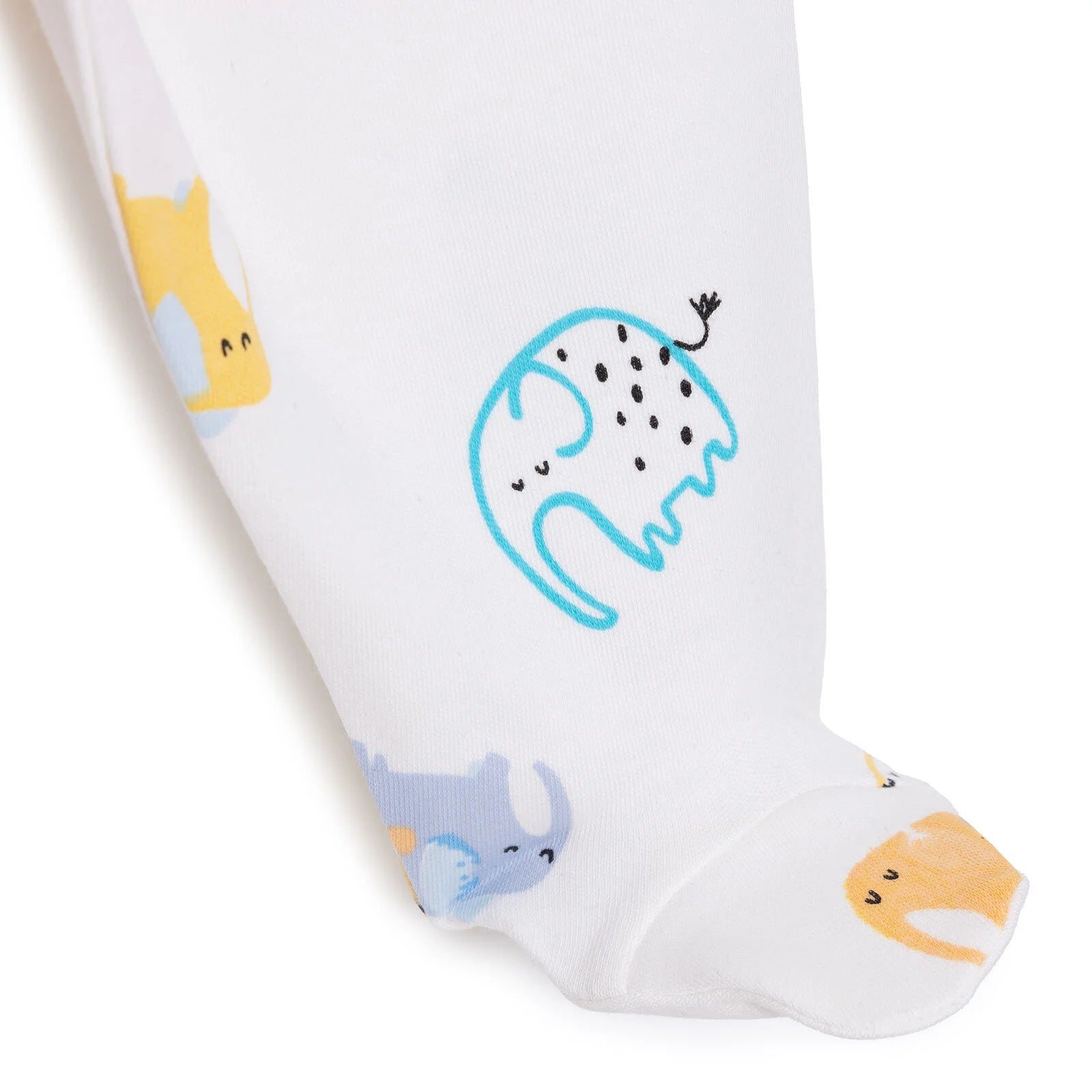 HelloBaby Unisex Wrapover Top - Footed Bottom - Ecru - ebebek - Black Friday