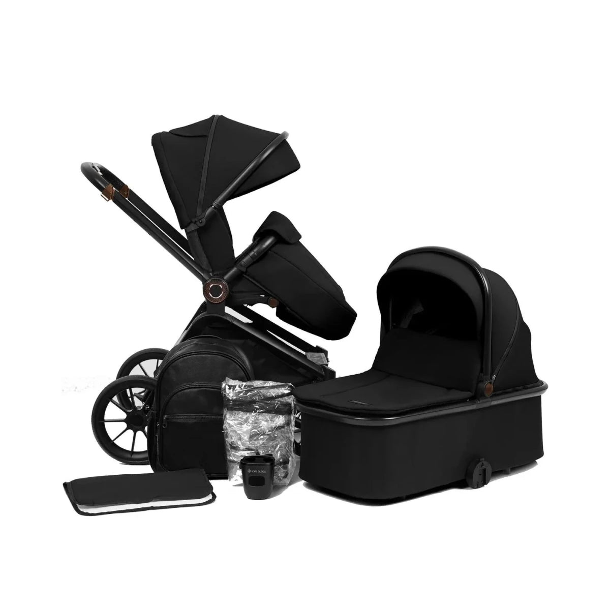 Ickle Bubba Altima Pram 9 pcs - Black Black - ebebek