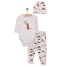 HelloBaby Boy Body - Footed Bottom - Hat - Grey - ebebek - Black Friday