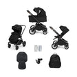 Ickle Bubba Altima Pram 9 pcs - Black Black - ebebek