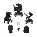 Ickle Bubba Altima Pram 9 pcs - Black Black - ebebek