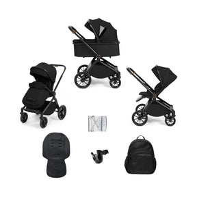 Ickle Bubba Altima Pram 9 pcs - Black Black - ebebek