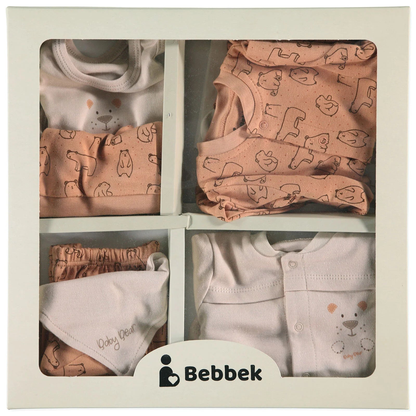 Bebbek Baby Boy 10 Pcs Newborn Starter Set - Beige - ebebek - Black Friday