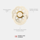 BIBS Boheme Soothers 0 - 6 months Pack of 2 - Woodchuck & Blush - ebebek - Black Friday