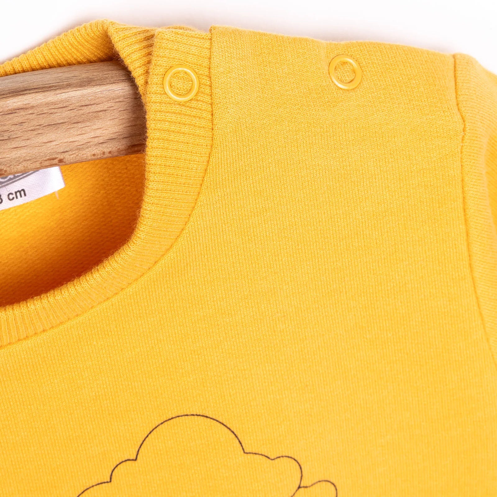 HelloBaby Baby Boy Basic Helicopter Patterned Sweatshirt - Dark Yellow - ebebek - Black Friday