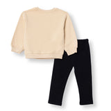 HelloBaby Sweatshirt Leggings - Beige