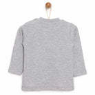 HelloBaby Basic Unisex Long Sleeve T-shirt - White - Grey Melange - ebebek - Black Friday