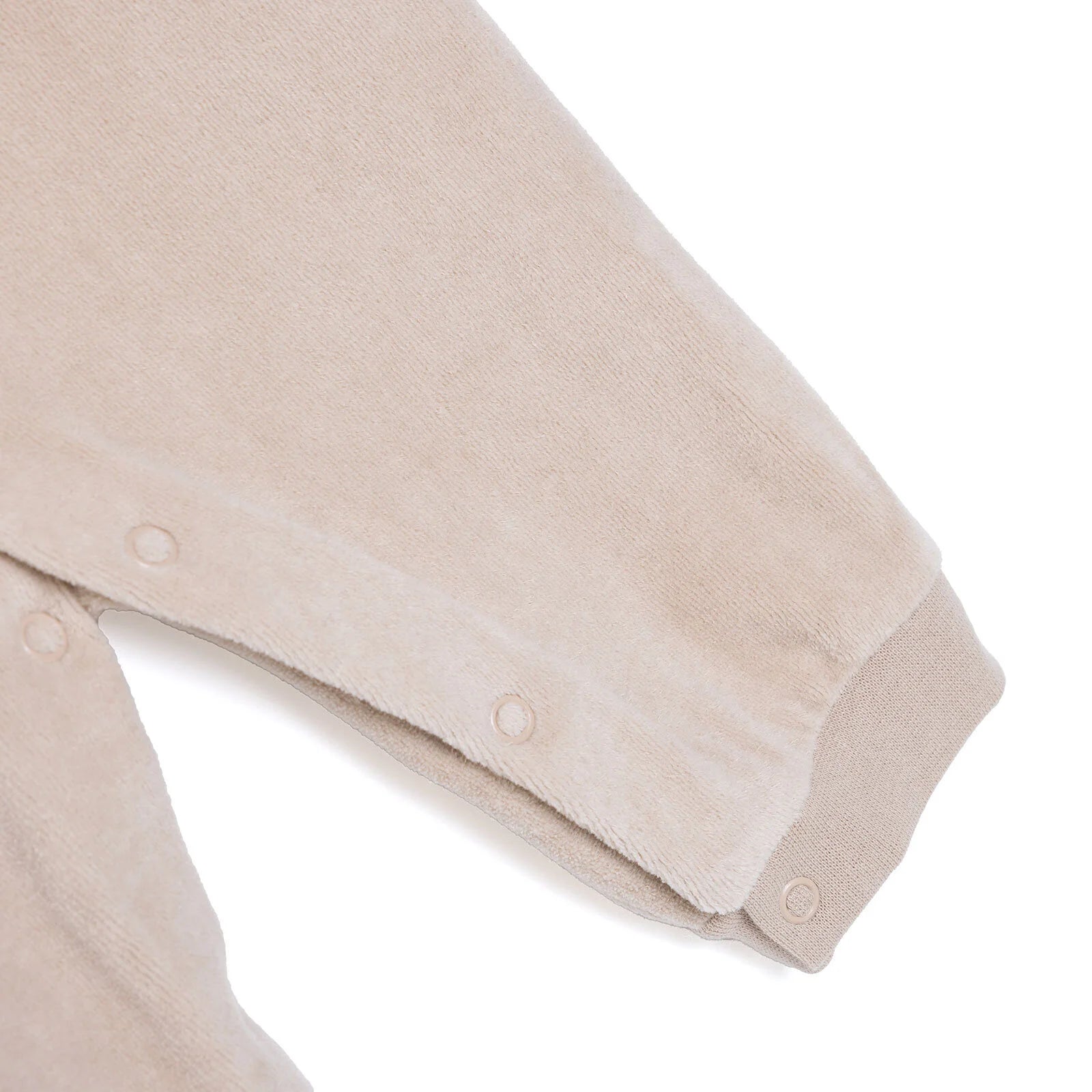 HelloBaby Newborn Velvet Footless Jumpsuit - Beige - ebebek - Black Friday