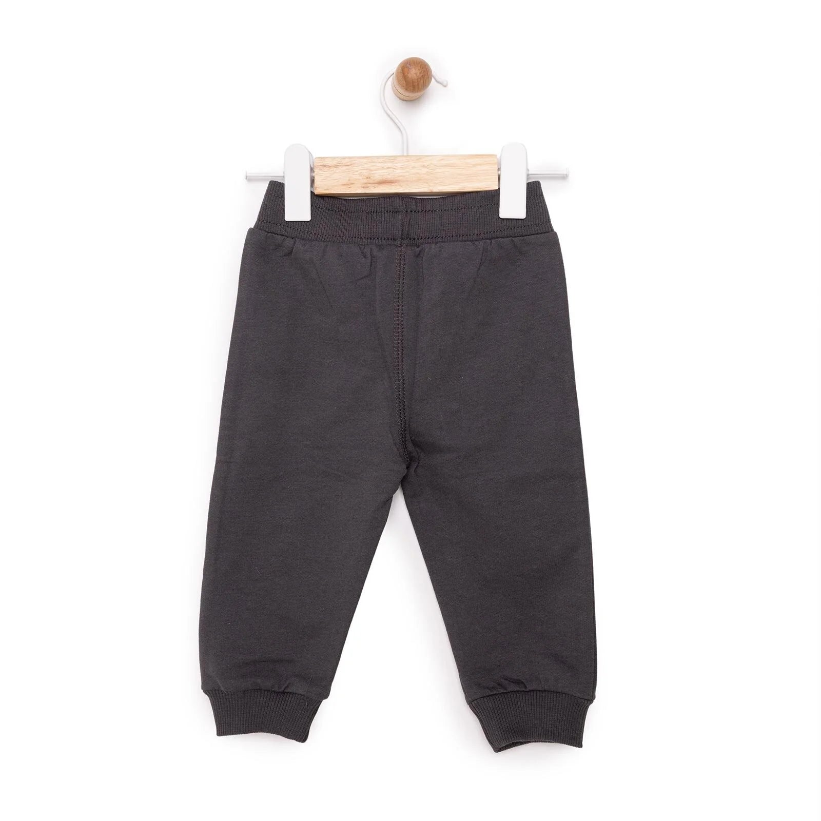 HelloBaby Basic Bear Printed Low Raised Joggers - Anthracite - ebebek - Black Friday