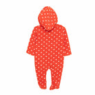 HelloBaby Newborn Fleece Hooded Overall - Red - ebebek - Black Friday