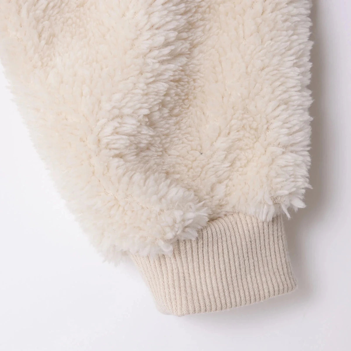 Midimod Newborn Sweatshirt - Footless Bottom - Ecru Ecru - ebebek