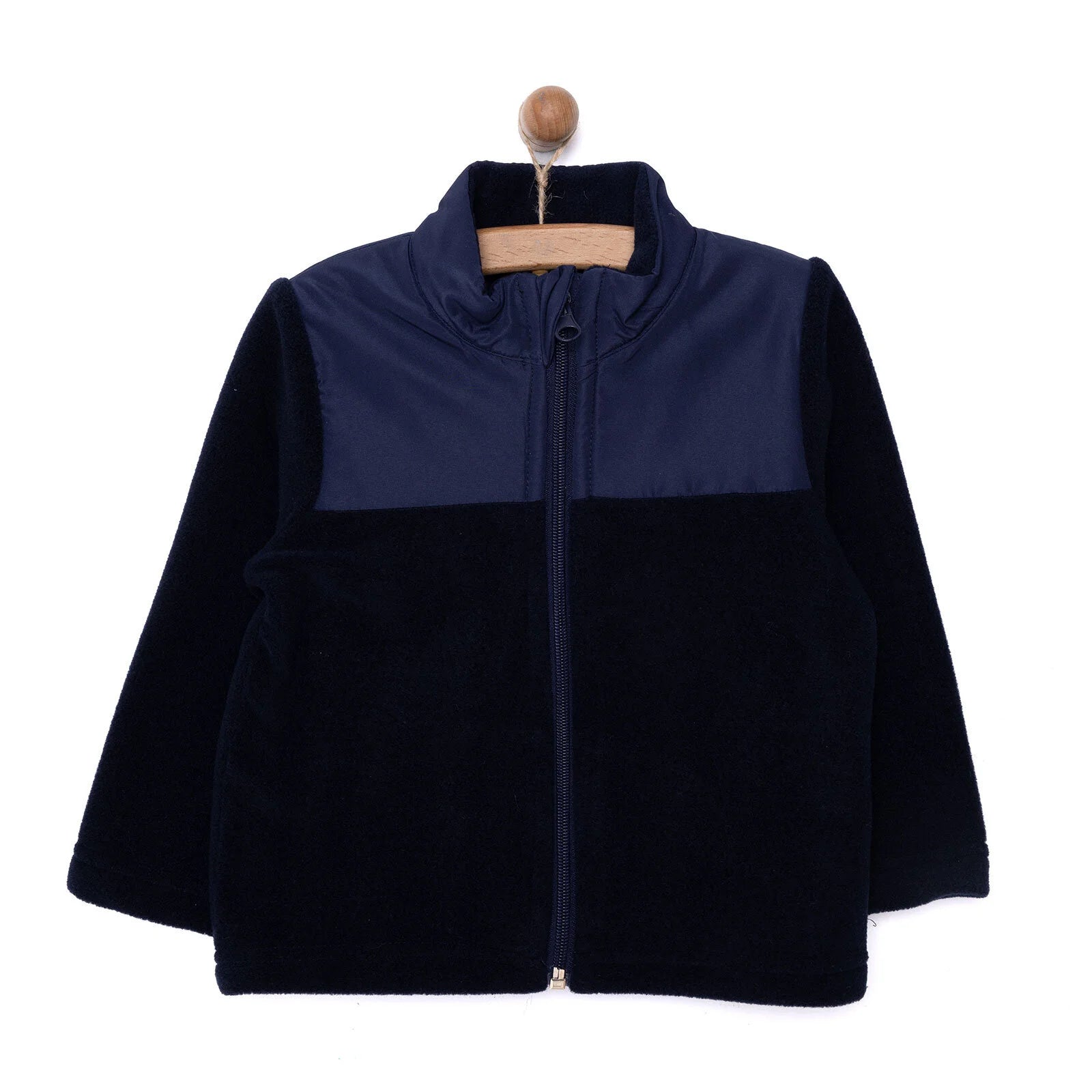 Verscon Basic Boy Fleece Cardigan - Navy Blue - ebebek - Black Friday