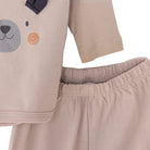 HelloBaby Newborn Organic Wrapover Top - Hat Footed Set - Mink - ebebek - Black Friday