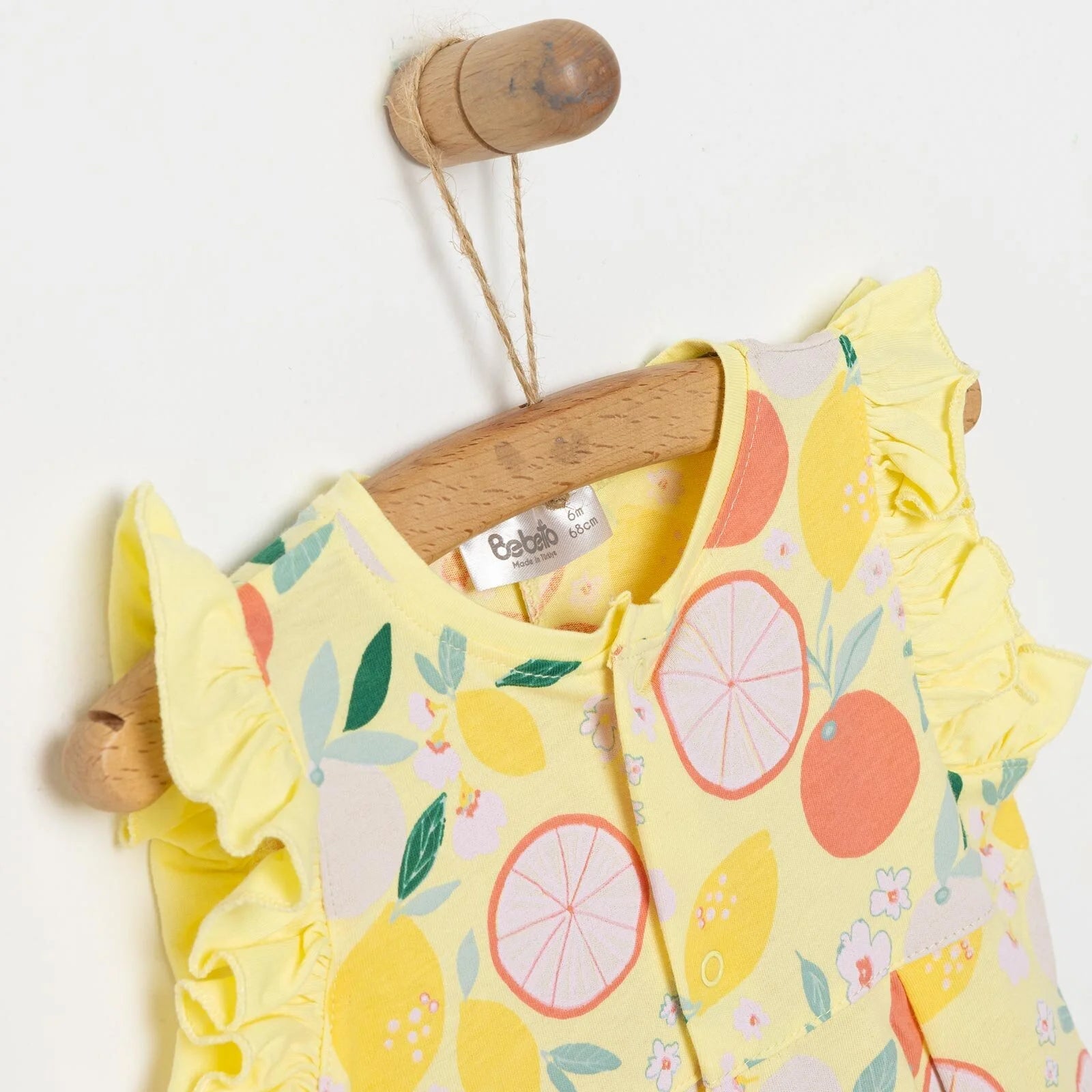 Bebetto Newborn Aloha Short Overalls - Yellow - ebebek - Black Friday