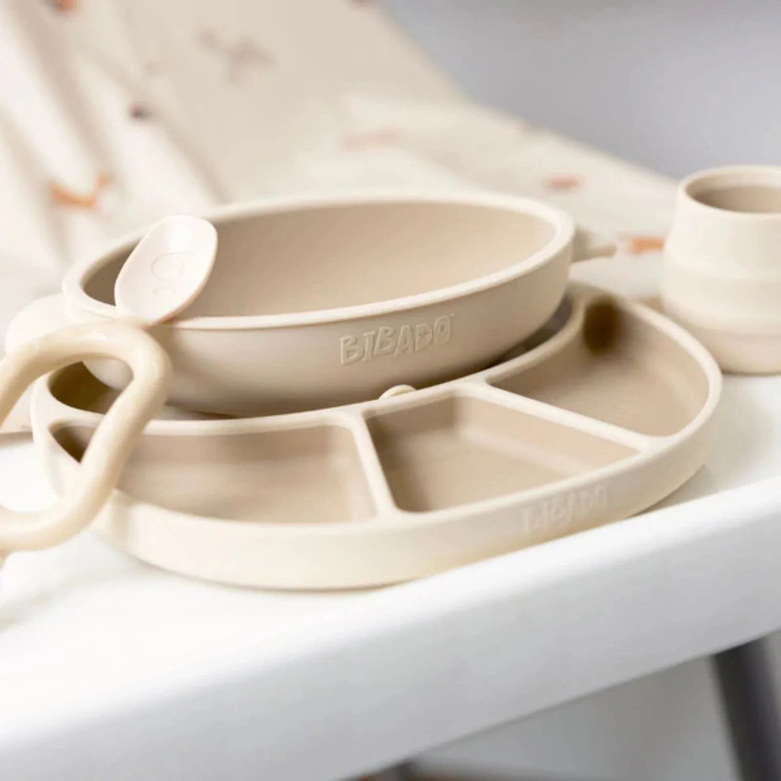 Bibado Silicone Suction Divider Plate - Fawn - ebebek - Black Friday