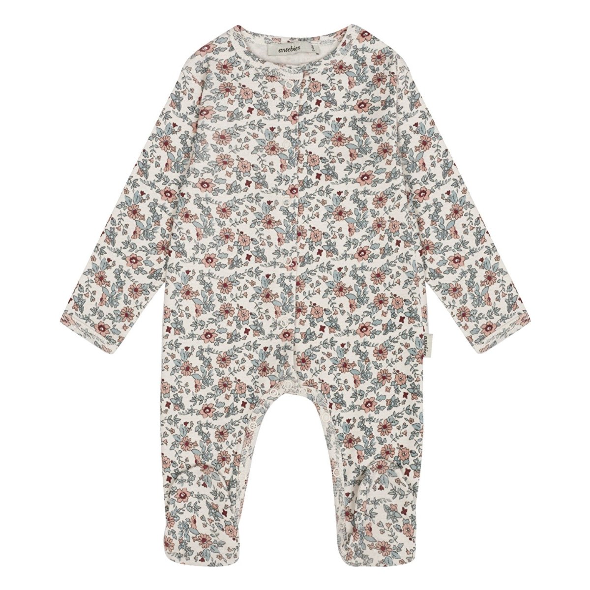 Antebies Winter Flowers Rib Footsie Multi Colour - ebebek - Black Friday