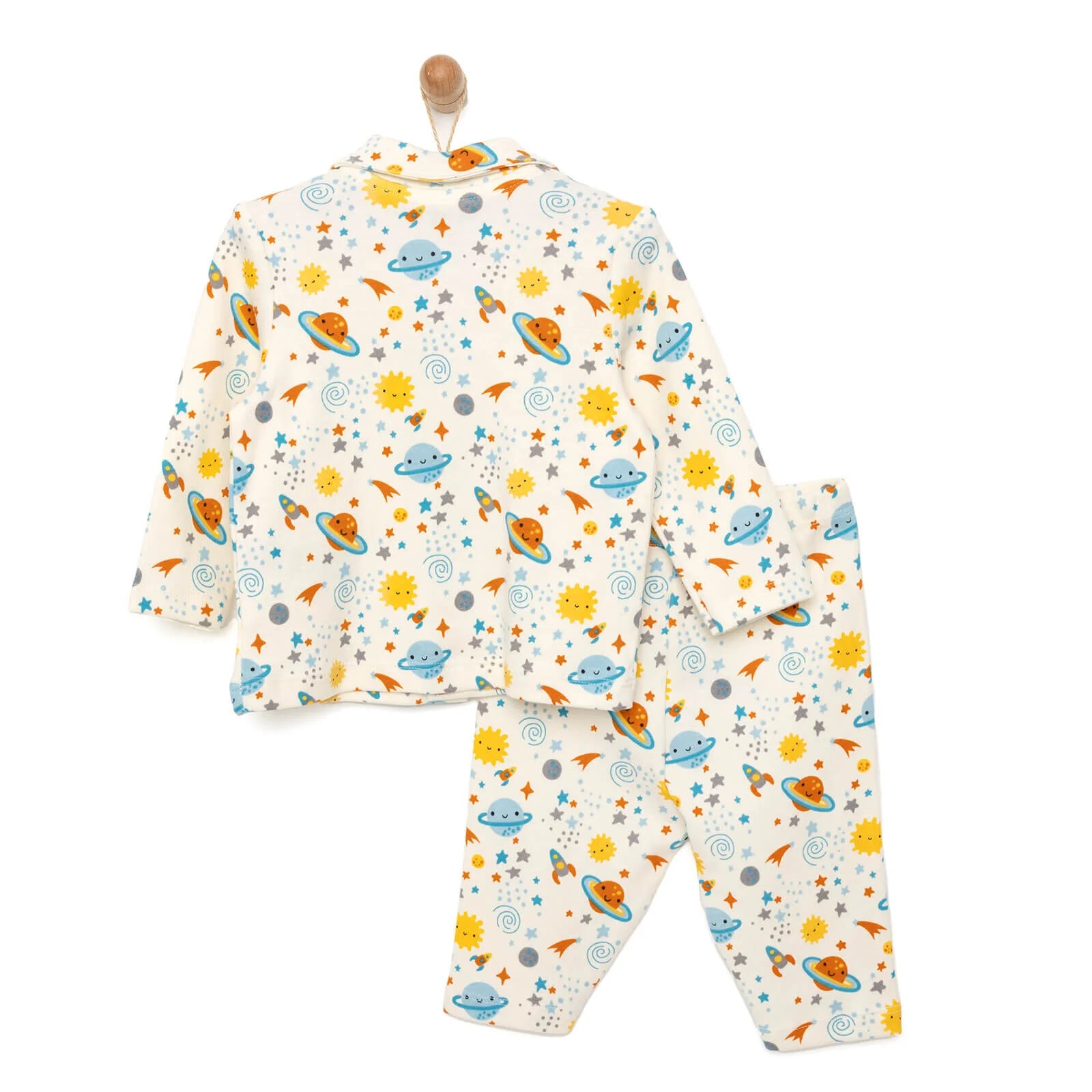 HelloBaby Baby Boy Pyjamas Set - Ecru - ebebek - Black Friday