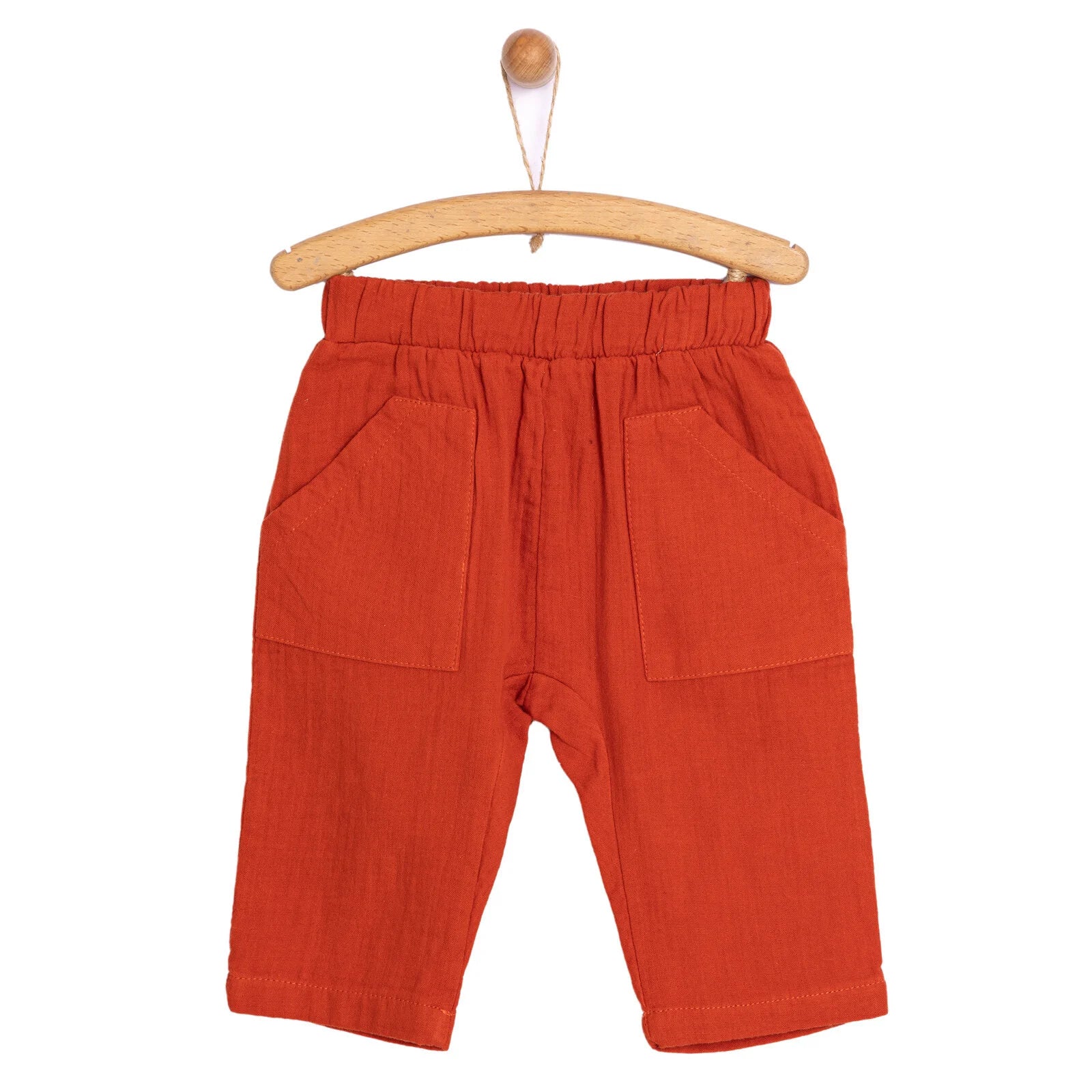 HelloBaby Basic Baby Boy Muslin Leggings - Brown - ebebek - Black Friday