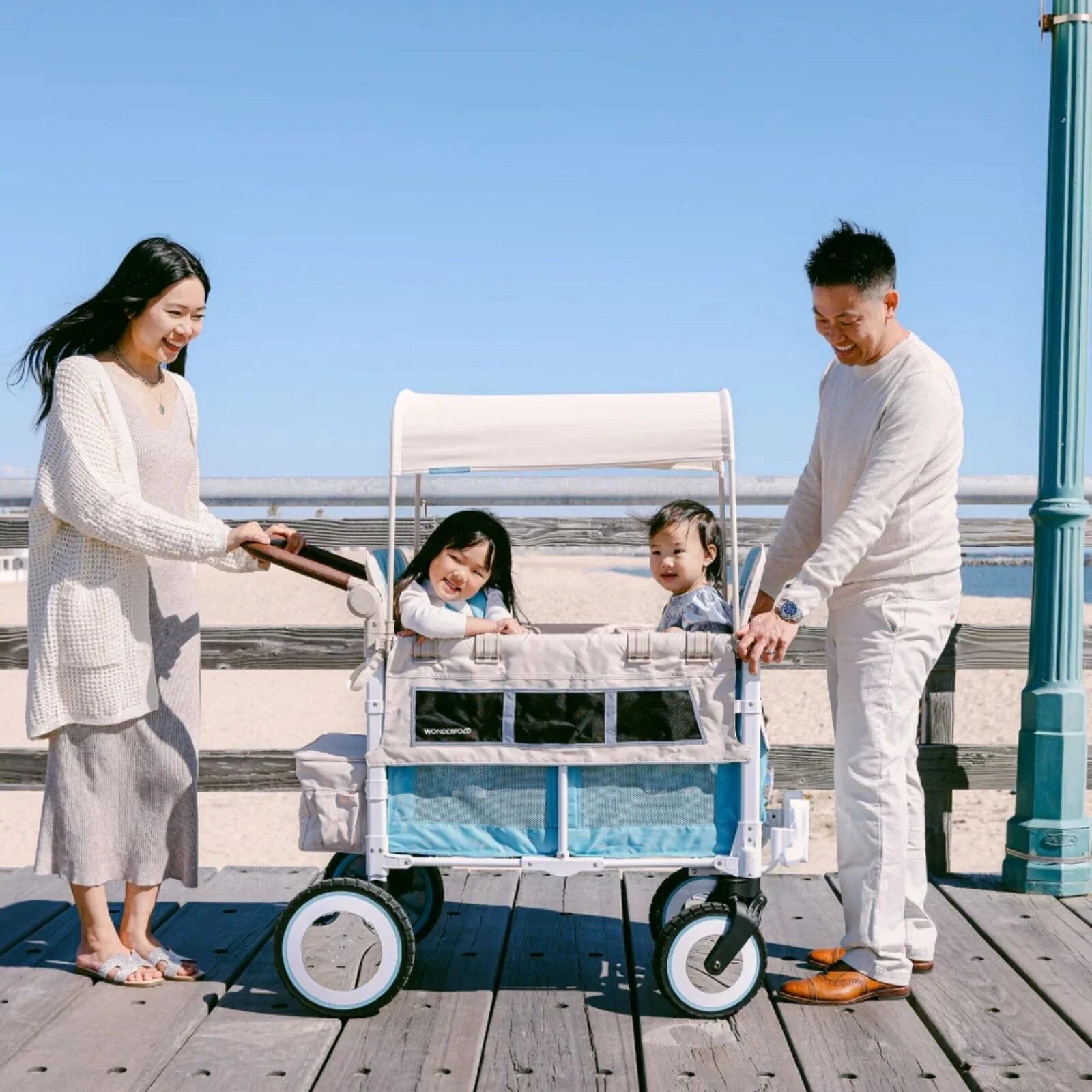 Wonderfold VW2 Volkswagen Stroller Wagon - Blue - ebebek - Black Friday