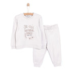 HelloBaby Basic Girl Leaf Printed Jogging Set - Beige - ebebek - Black Friday