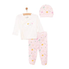 HelloBaby Newborn Baby Top - Hat - Footed Bottom - Ecru - ebebek - Black Friday