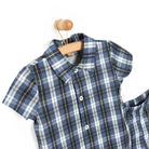 HelloBaby Boy Short Sleeve Pyjamas Set - Navy Blue - ebebek - Black Friday