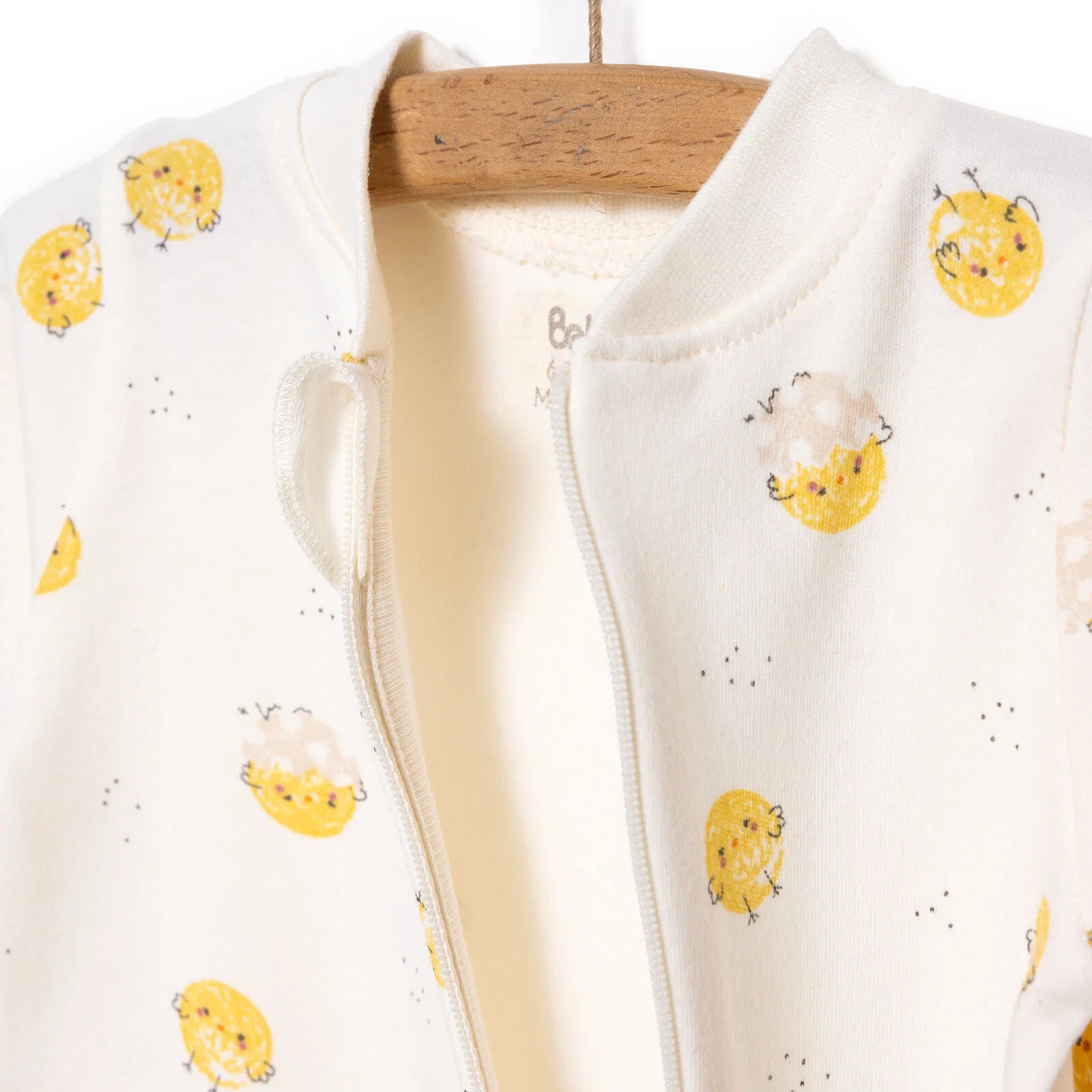 HelloBaby Newborn Chıck Chıck Unisex Jumpsuit - Ecru - ebebek - Black Friday