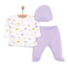 HelloBaby Newborn Baby Girl Body - Footed Bottom - Hat - Ecru - ebebek - Black Friday