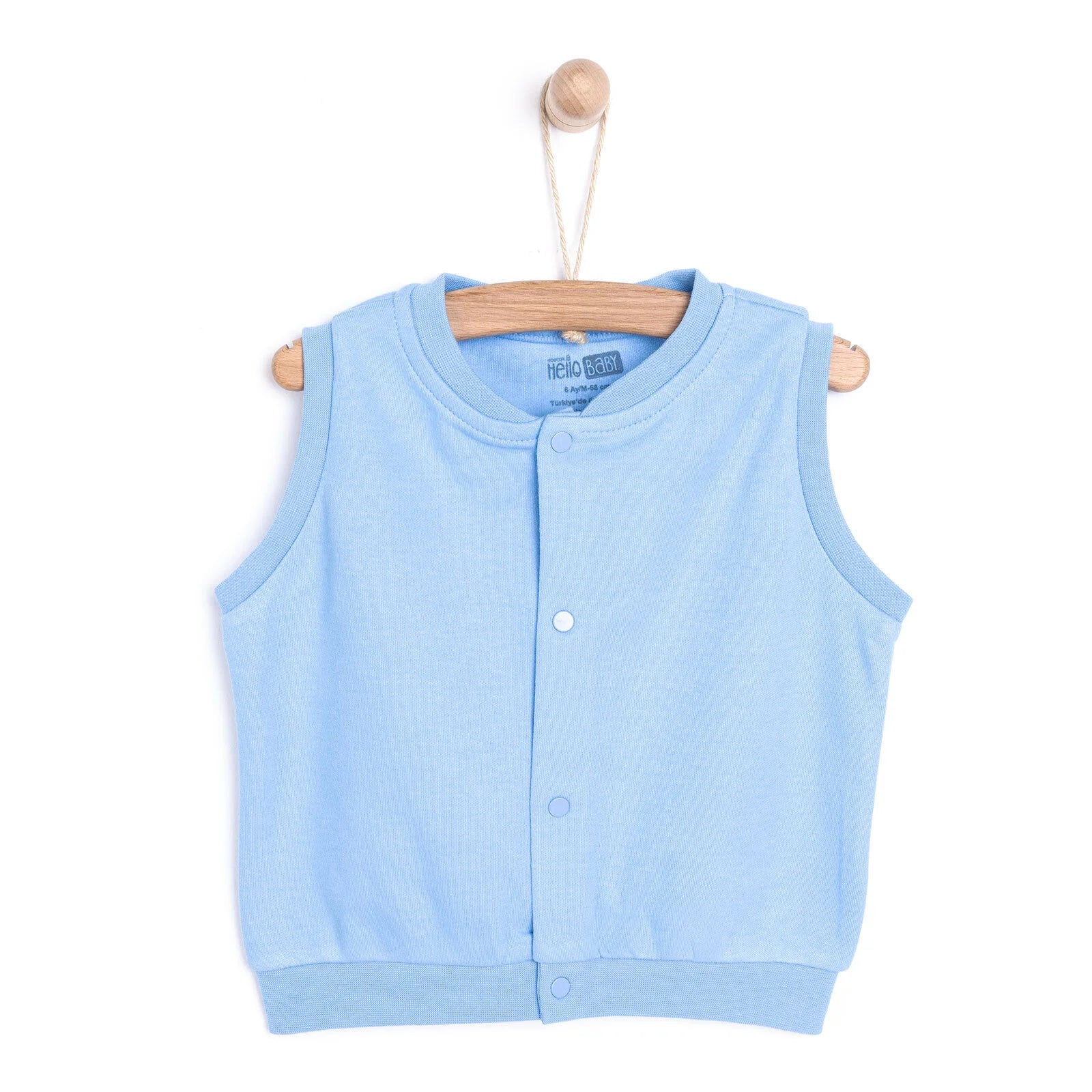 HelloBaby Basic Ribbed Vest - Light Blue - ebebek - Black Friday