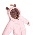 Midimod Basic Girl Rabbit Ears Snowsuit - Light Pink - ebebek - Black Friday