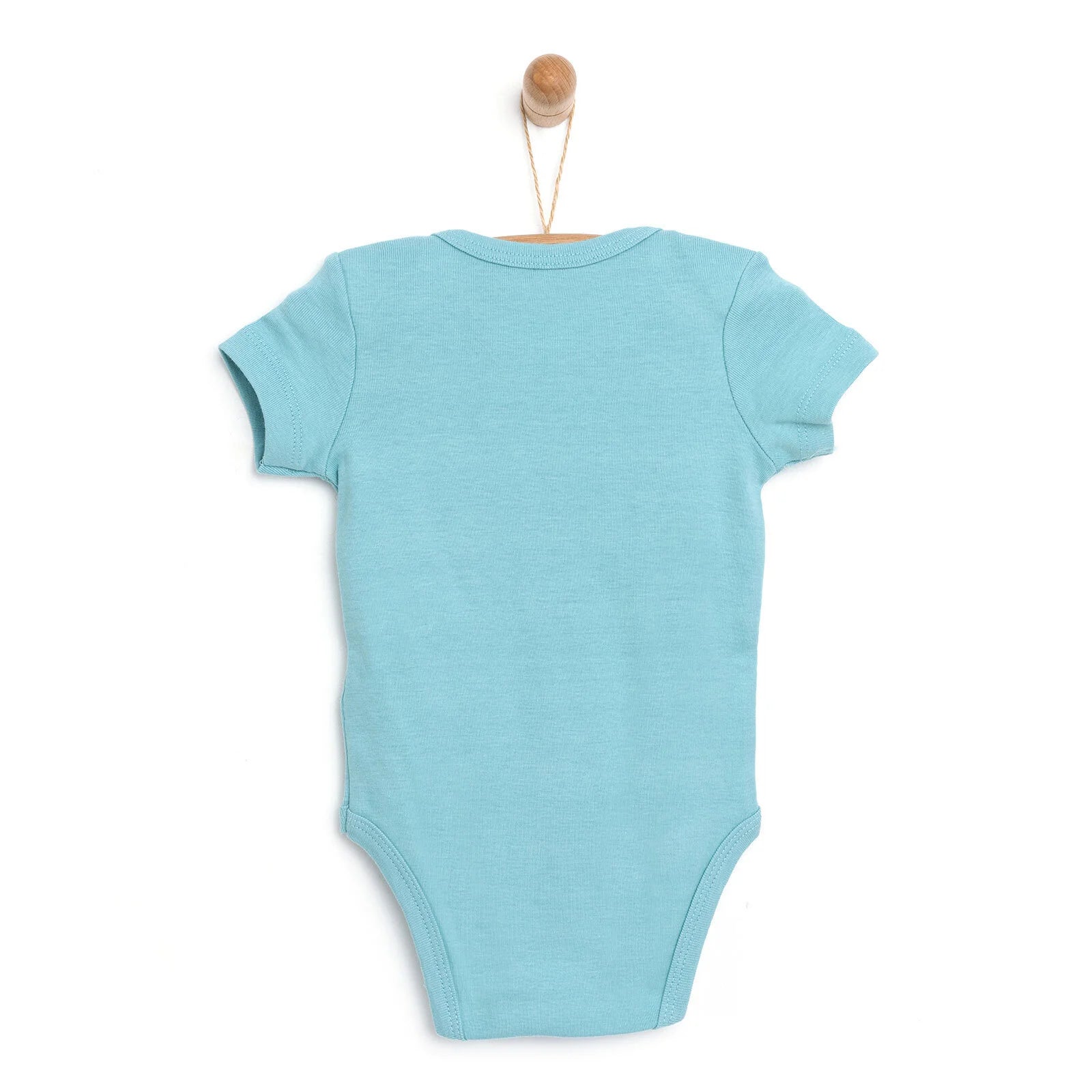 HelloBaby Short Sleeve Bodysuit - Petrol Green - ebebek - Black Friday