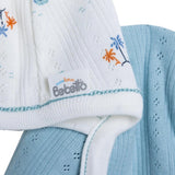 Bebetto Boys Hat Nautical Print Palm in the Sea - Petrol Green Petrol Green - ebebek