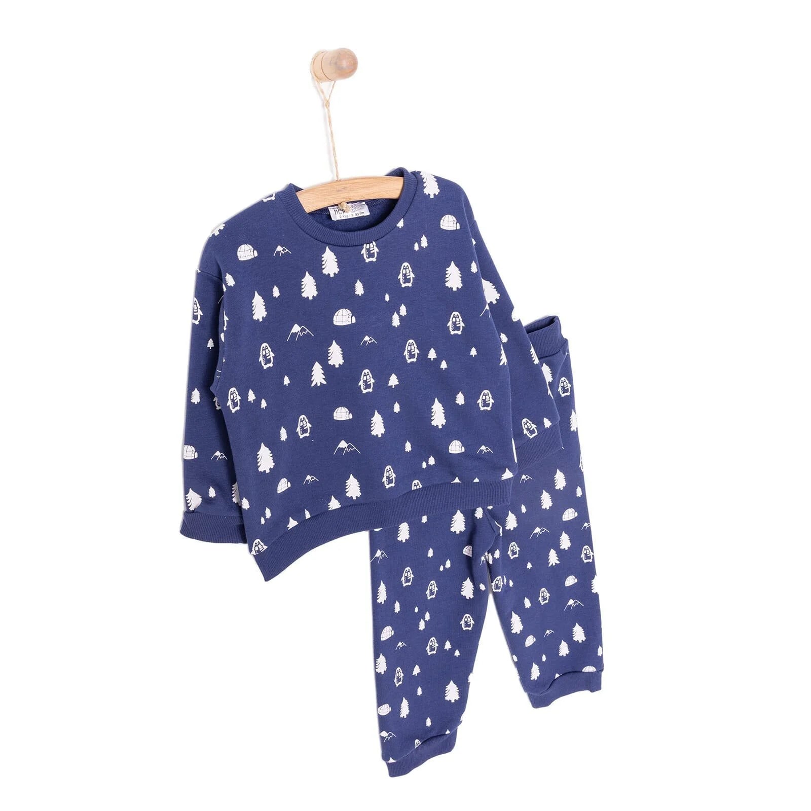 HelloBaby Baby Boy Nordic Forest Joggers - Navy Blue - ebebek - Black Friday