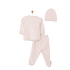 HelloBaby Newborn Organic Wrapover Top - Hat Footed Set - Mink - ebebek - Black Friday