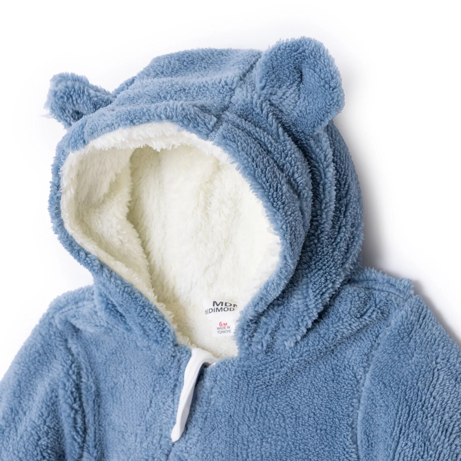 Midimod Newborn Welsoft Footless Jumpsuit - Blue - ebebek - Black Friday